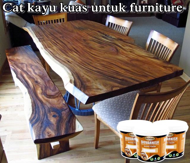  Cat  kayu  kuas untuk furniture natural 