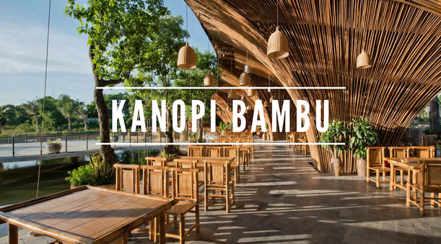 Inspirasi Ide Kreasi Kanopi  Berbahan Bambu 