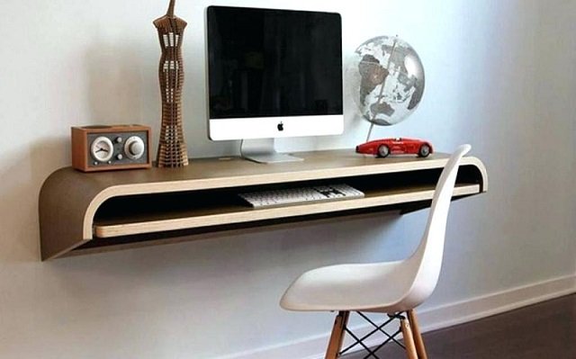 Meja Komputer Kayu Minimalis Modern